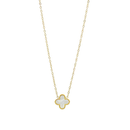 Collier "Luckt blanc"