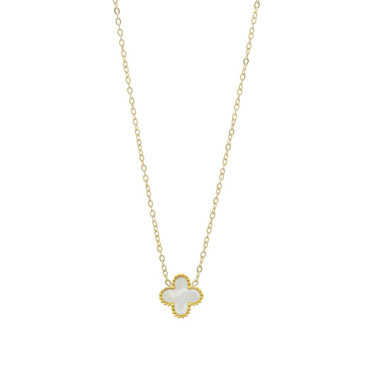 Collier "Luckt blanc"