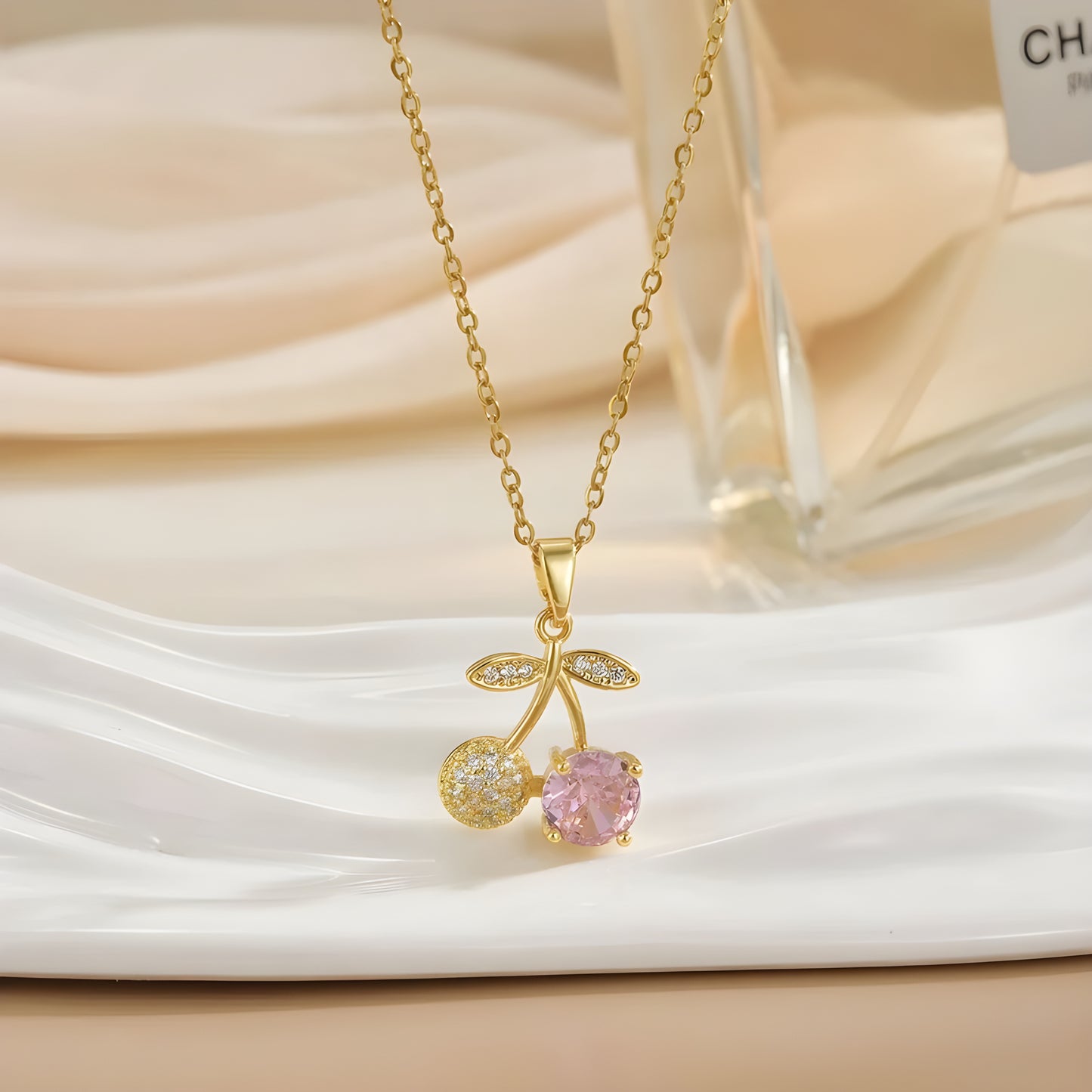 Collier "Berry rose 2"
