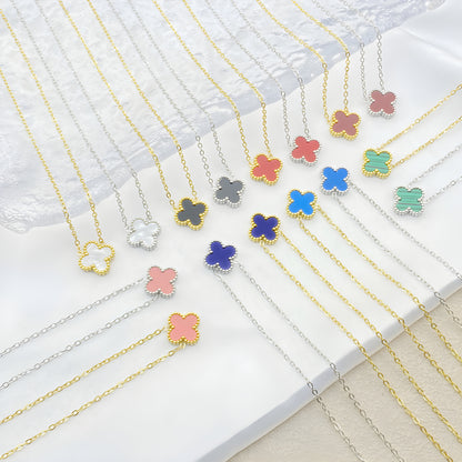 Collier "Luckt blanc"