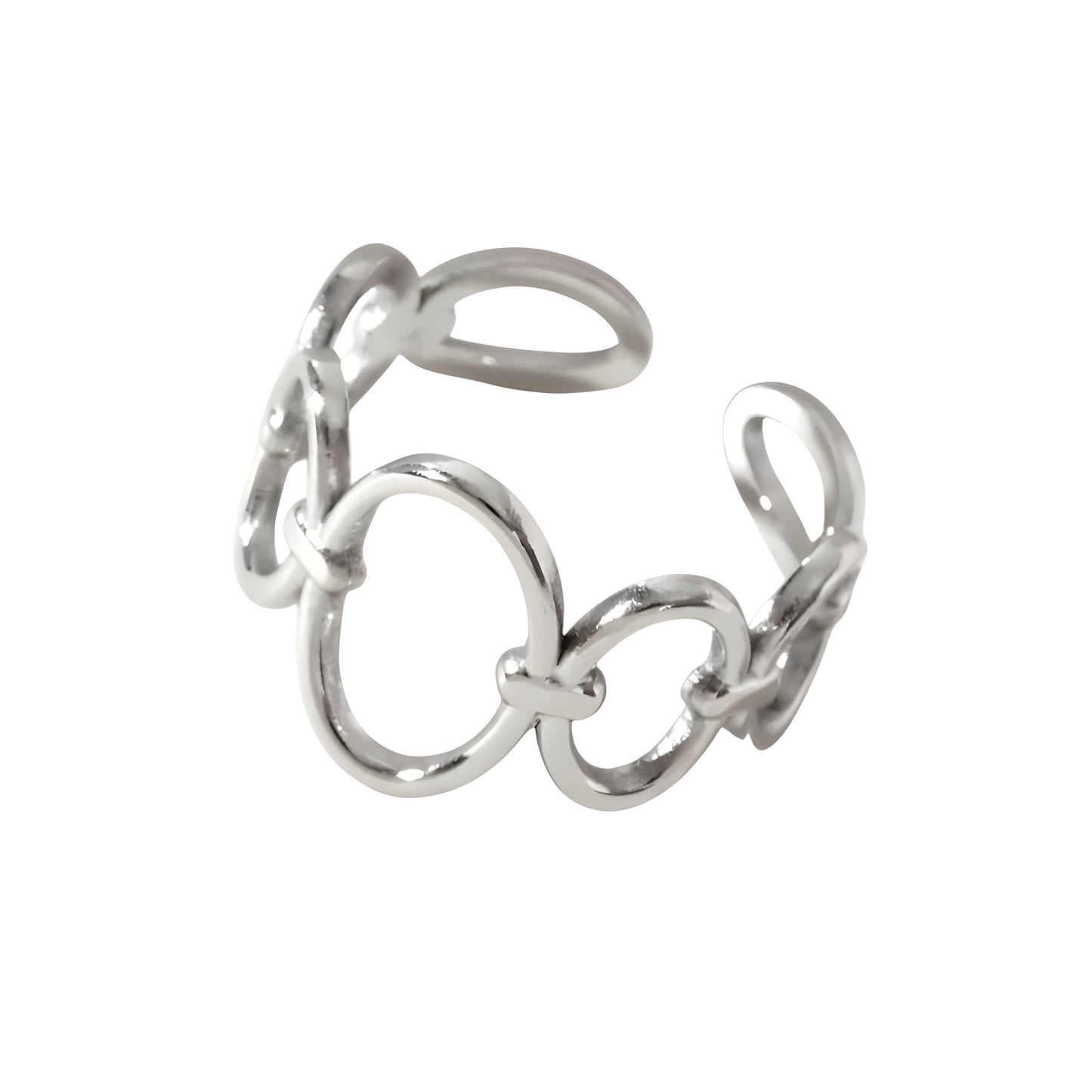 Bague "Ovale argent"