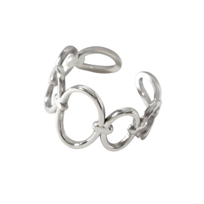 Bague "Ovale argent"