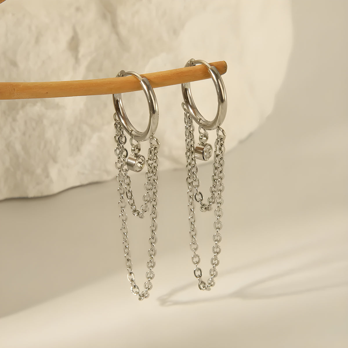 Boucles "Ilyane argent"