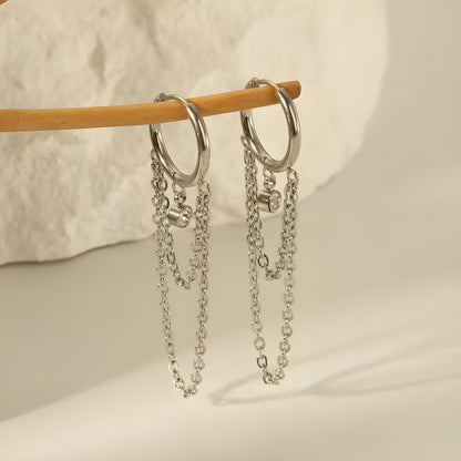 Boucles "Ilyane argent"