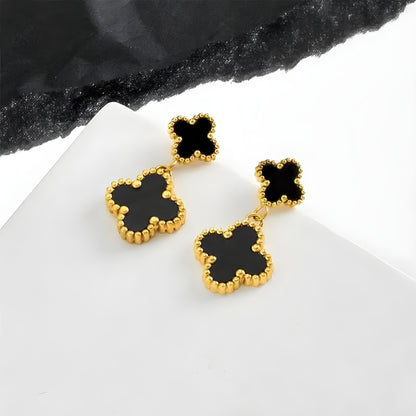 Boucles "Black lucky"