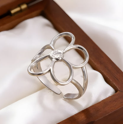 Bague " Flora argent"
