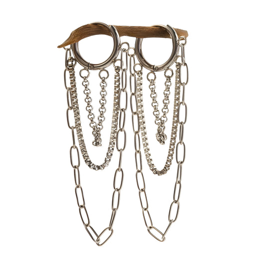 Boucles "Clary argent"