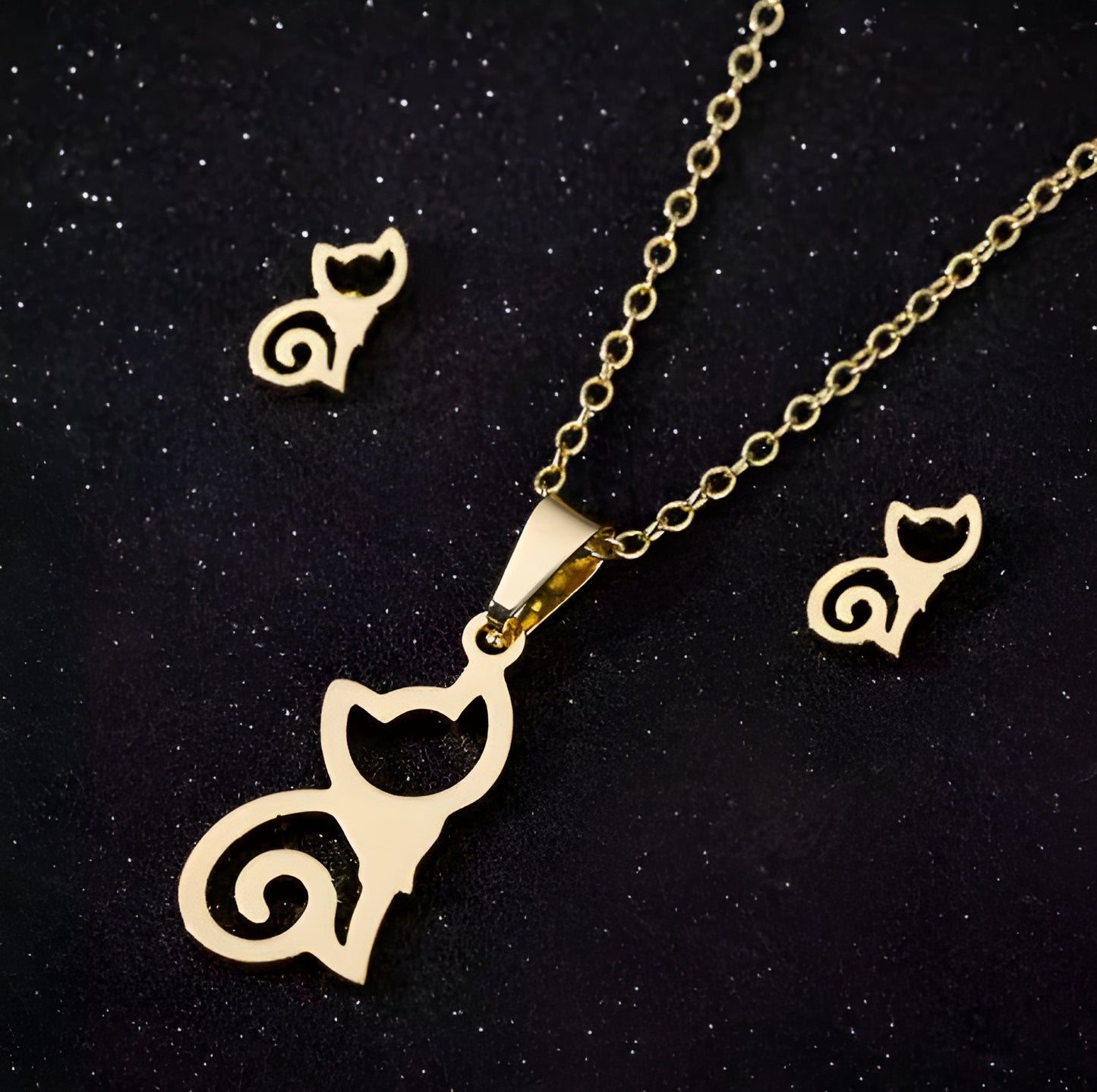 Collier / Boucles "Chat"