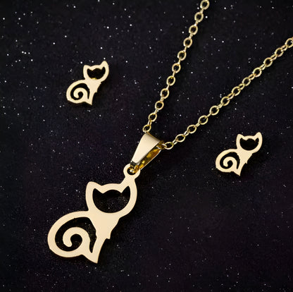 Collier / Boucles "Chat"